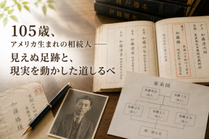 第22回 105歳、アメリカ生まれの相続人――見えぬ足跡と、現実を動かした道しるべ（前編）